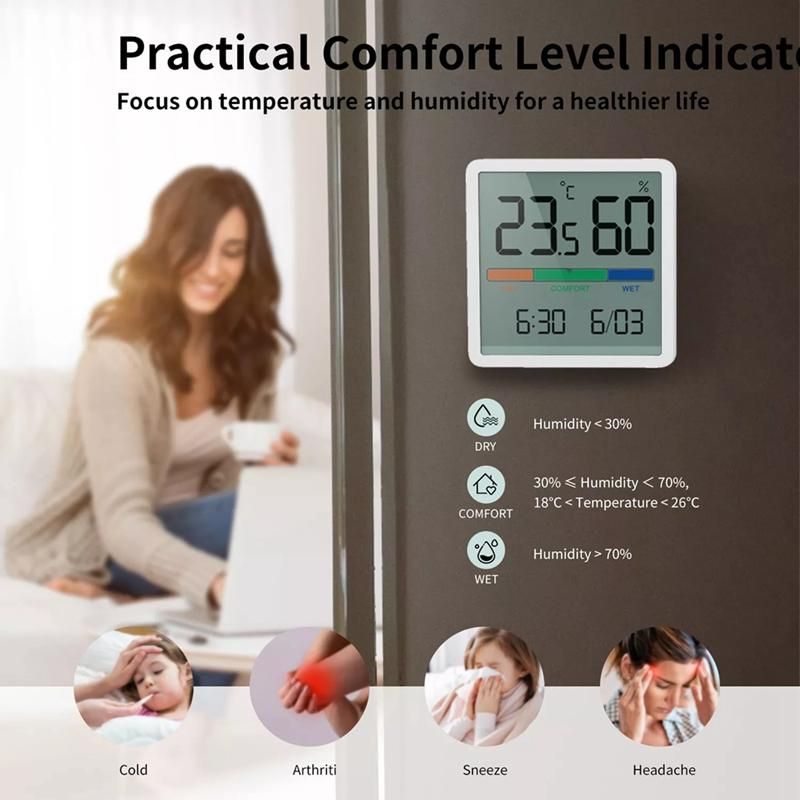 LCD Digital Hygrothermograph Indoor  Hygrometer Baby Room Environment Monitor Temperature Humidity Meter