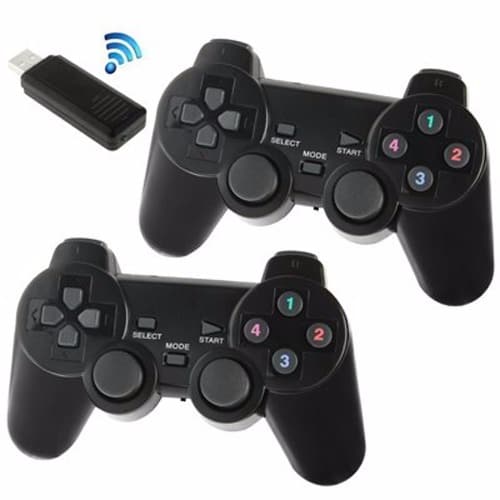 2.4GHz USB Twin Wireless Game Controller with Vibration Function