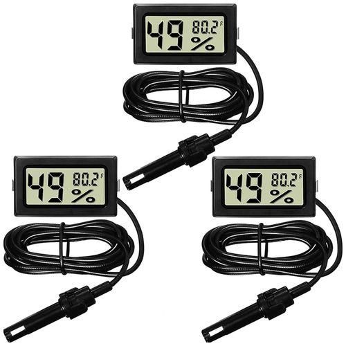 Digital Thermometer Hygrometer With Probe Indoor