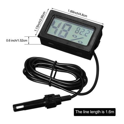 Digital Thermometer Hygrometer With Probe Indoor