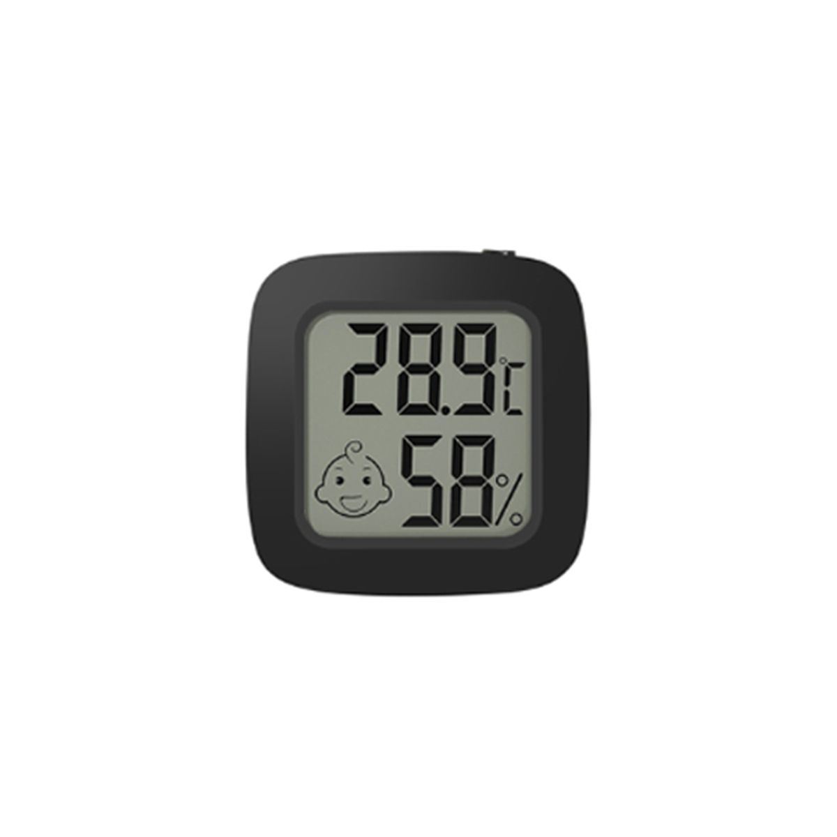 Mini LCD Digital  Hygrometer Magentic Temperature Meter Humidity Sensor Weather Station Black