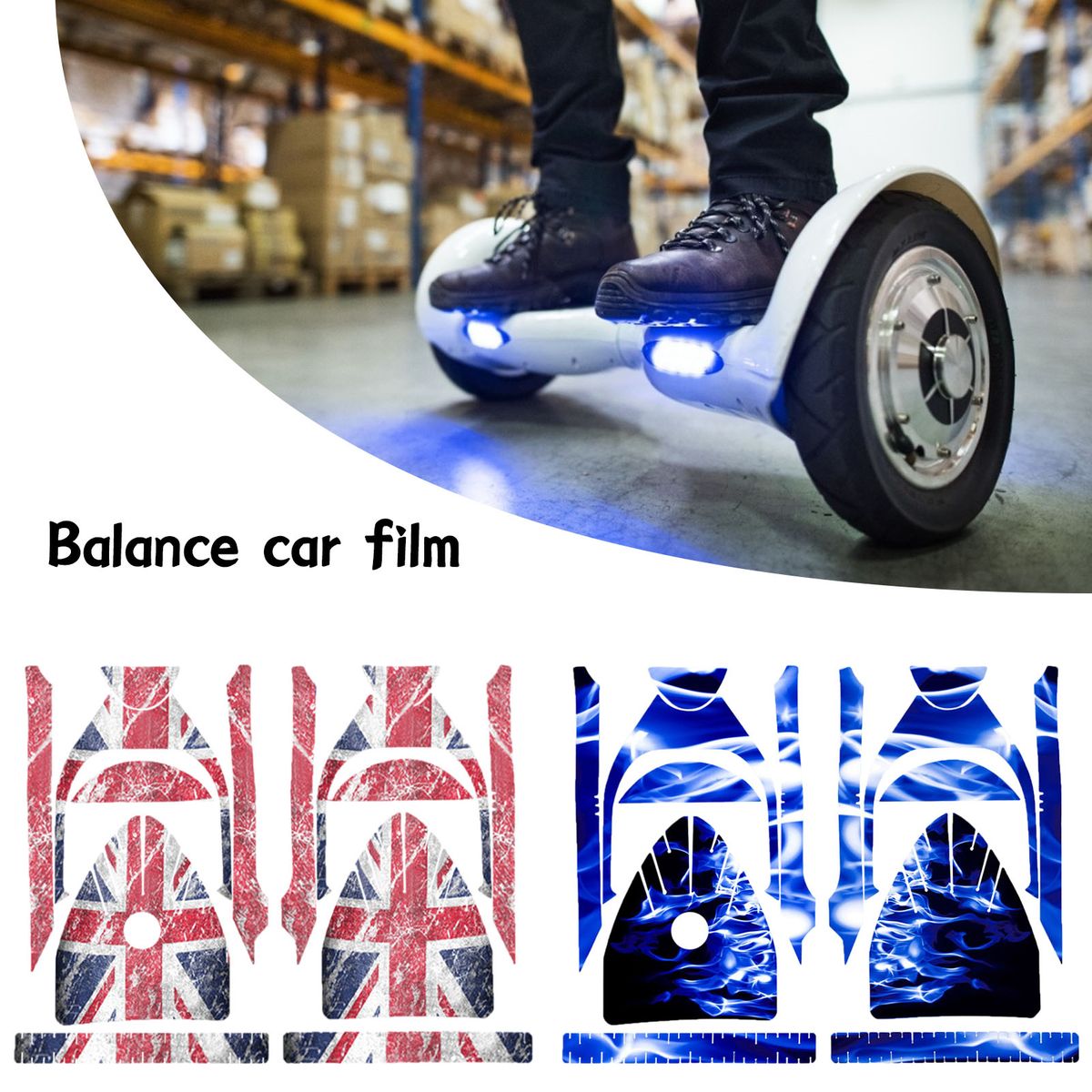 6.5 Inch Self Balancing Board Sticker Balance Hover Scooter