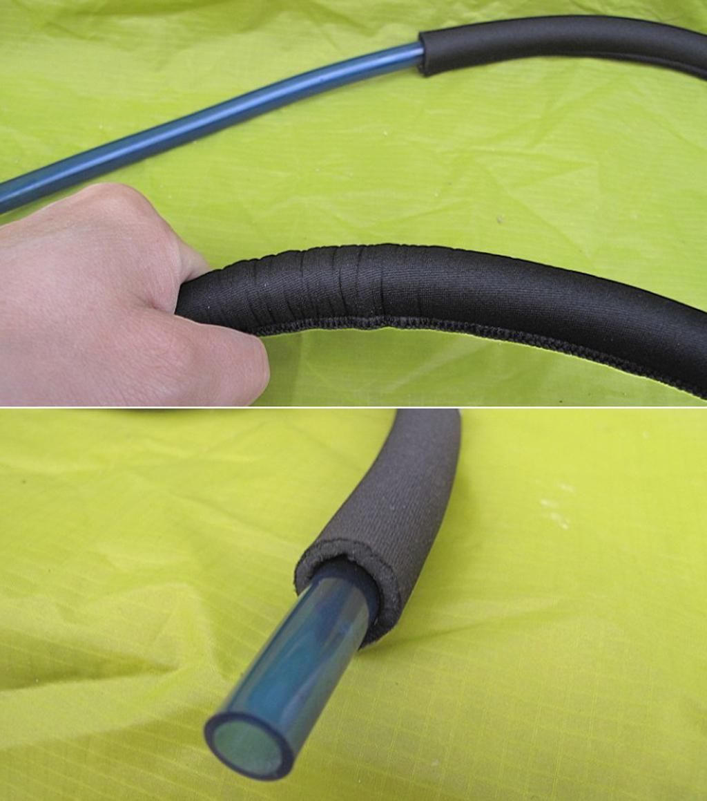 Thermal Pipe Tube Sleeve Hydration Pack Drink For Bladder Bag Schwarz