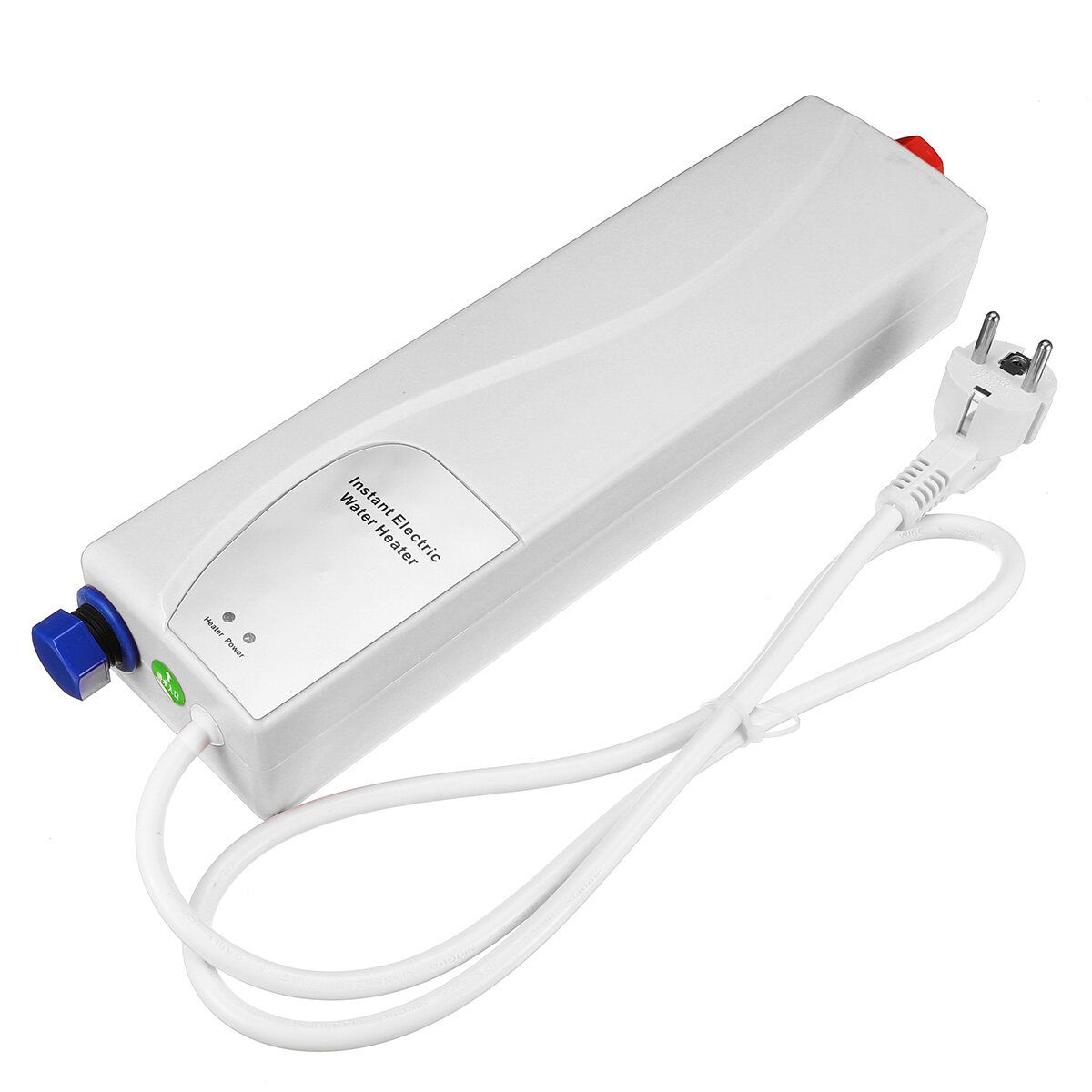 220V 3000W Electric Water Heater Instant Electric Indoor Shower Tankless Water Heater Kitchen Bathroom Bathroom Water Heating White