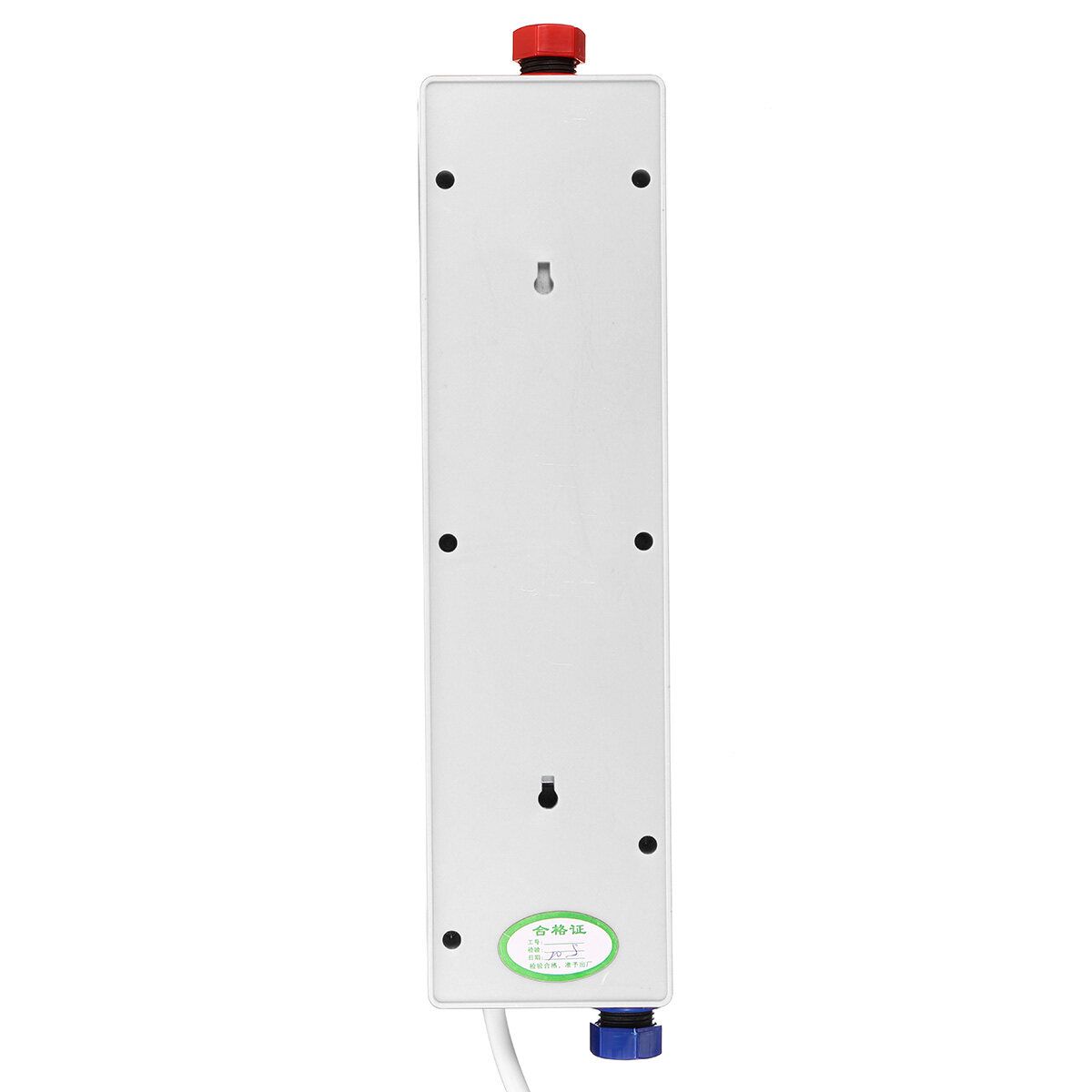 220V 3000W Electric Water Heater Instant Electric Indoor Shower Tankless Water Heater Kitchen Bathroom Bathroom Water Heating White