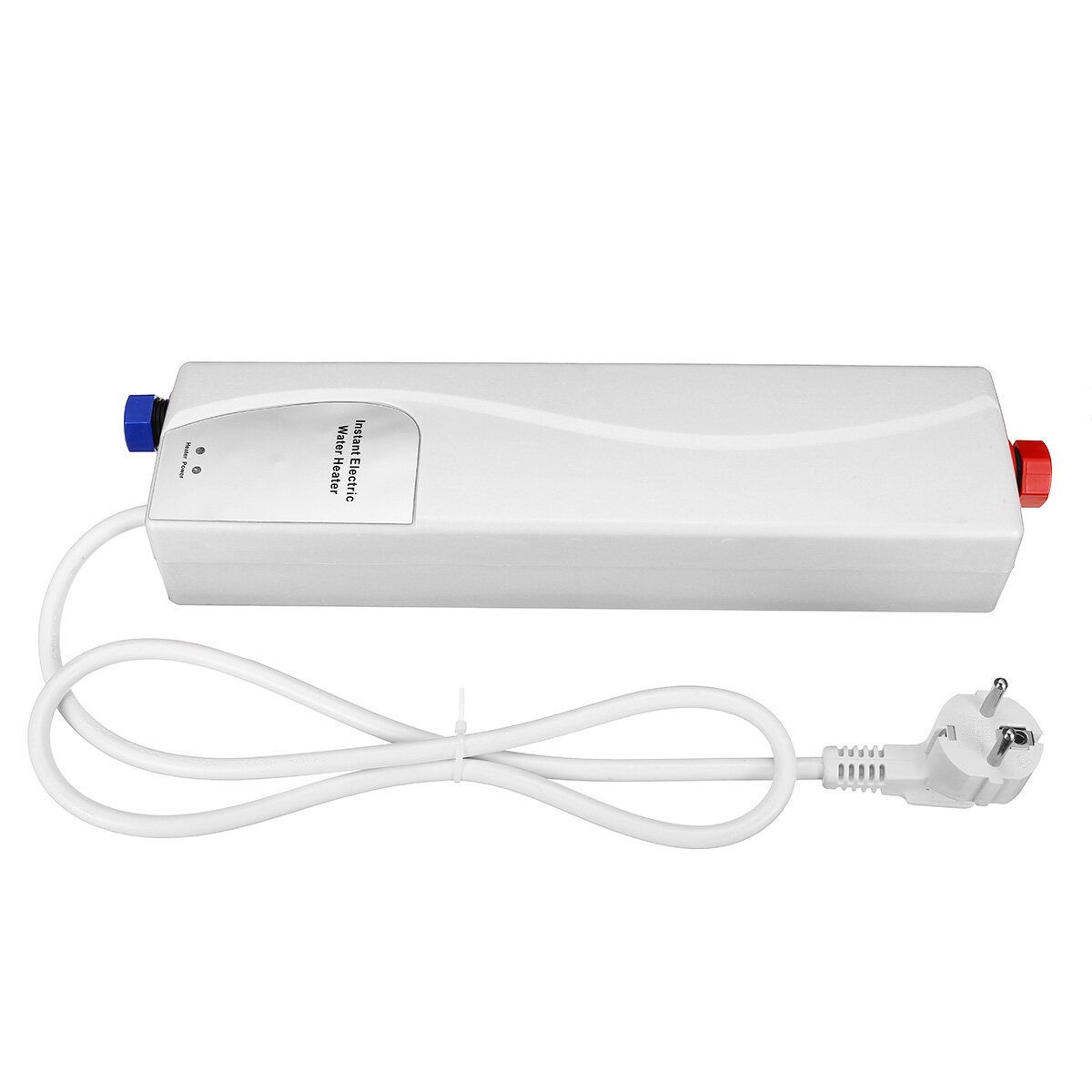 220V 3000W Electric Water Heater Instant Electric Indoor Shower Tankless Water Heater Kitchen Bathroom Bathroom Water Heating White