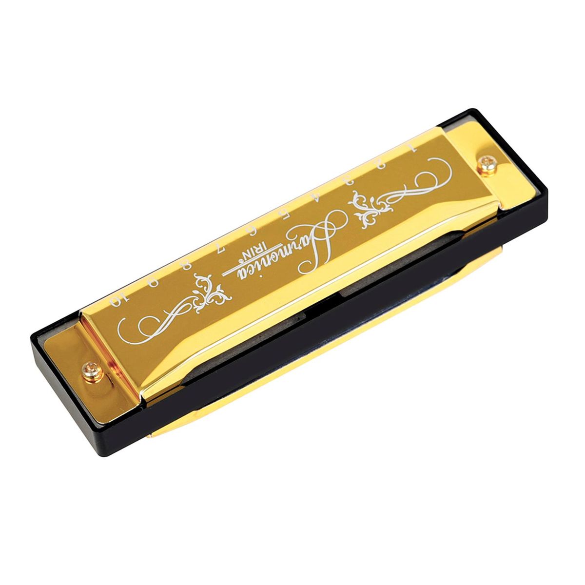 IRIN 10-Hole Harmonica Key of C 20-Tone Musical Gift with Storage Case for Beginner Student