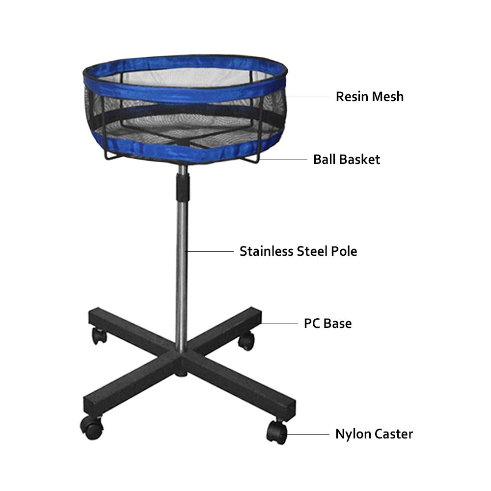 Professional Movable Multi-Ball Storage Stand With Mesh Case