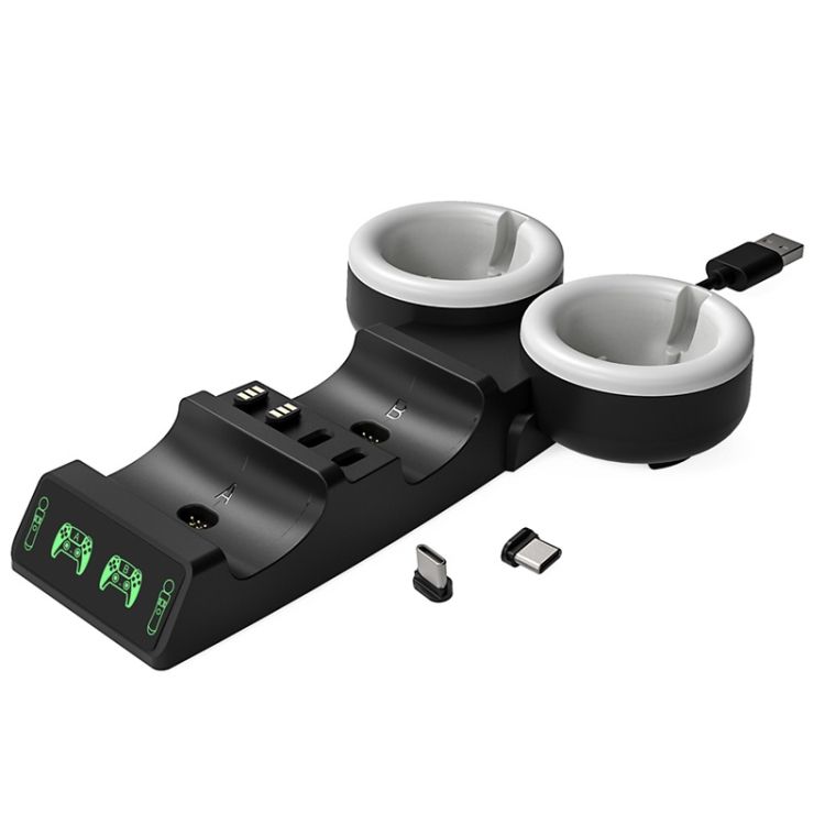 Iplay HBP-301 For PS5 / PS MOVE Controller Dual Seat Charger