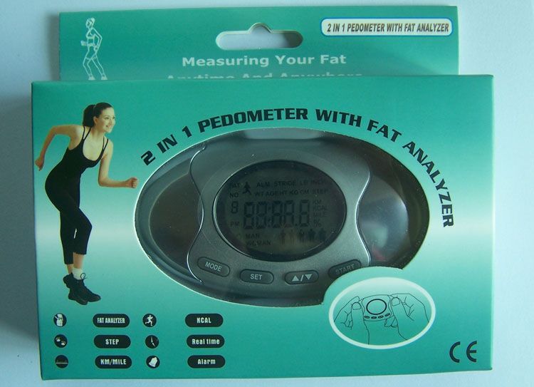 Pedometer With Fat Analyzer 2 In 1 Body Fat Not Specified