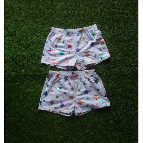 Girls 2 Pack Star Print Casual Shorts