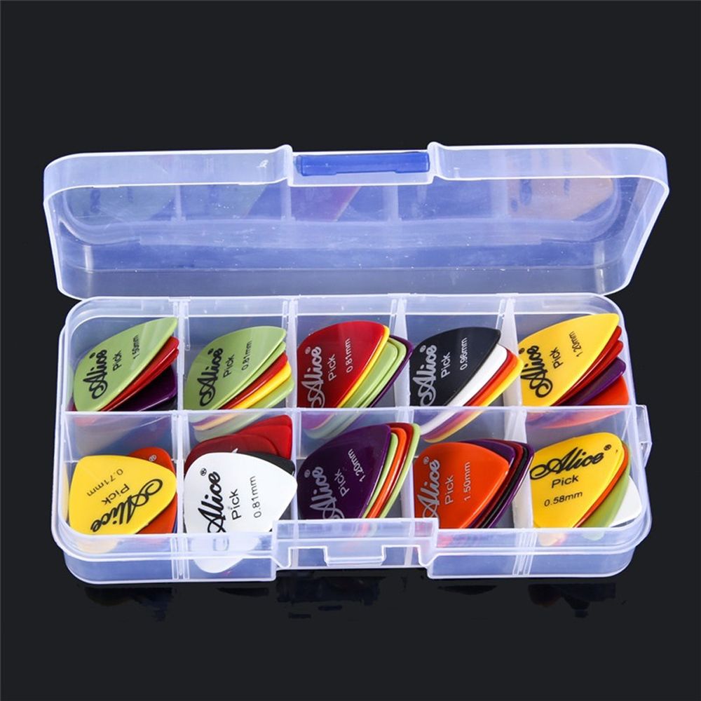 Guitar Picks Box Case Set 0.58-1.5mm Thickness