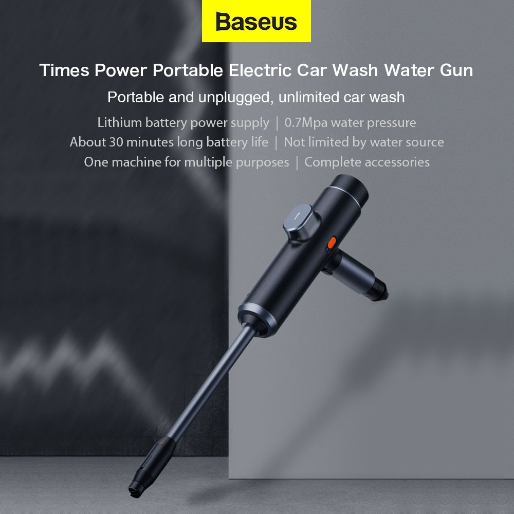 Baseus Wireless Electric Car Washing Machine Set (water Gun