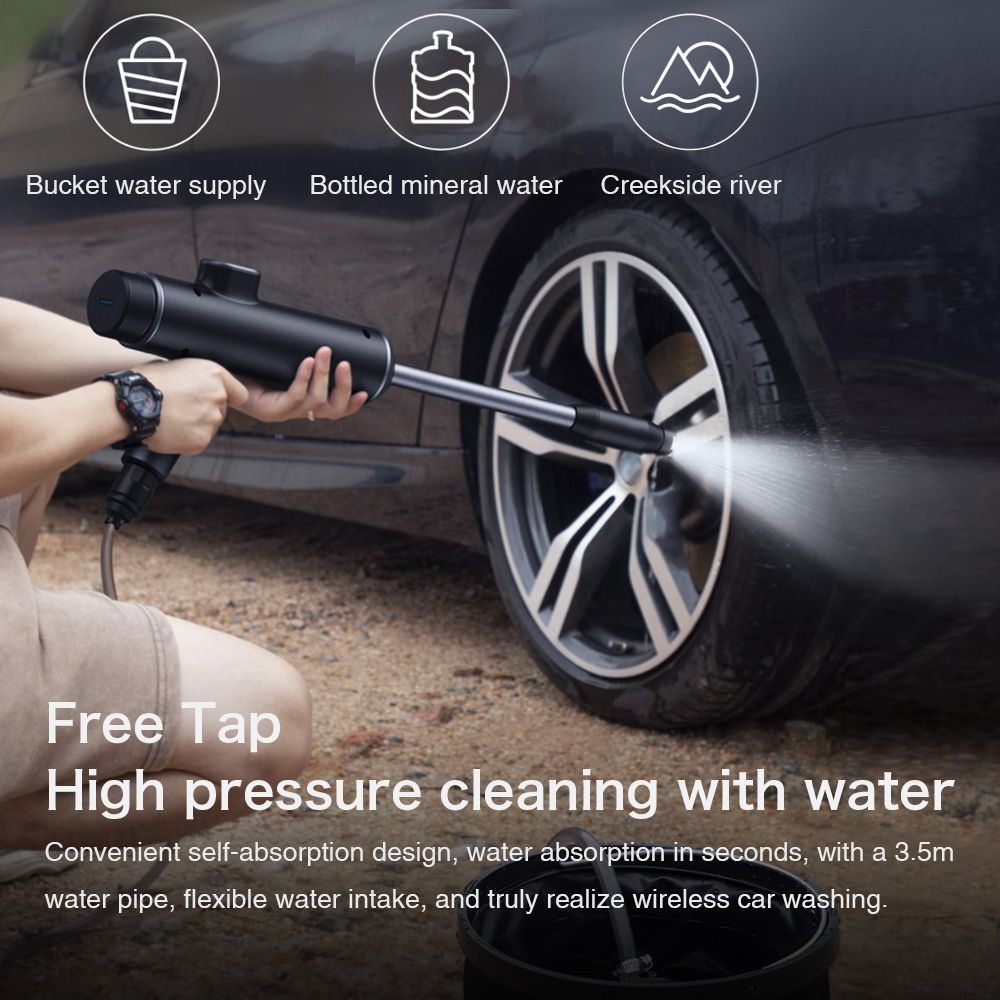 Baseus Wireless Electric Car Washing Machine Set (water Gun