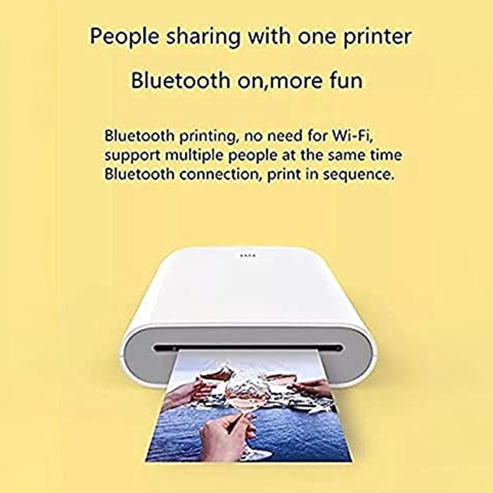 Xiaomimijia AR Printer 300dpi Portable Photo Mini Pocket with DIY Compartir 500mAh Image Impresora Pocket Printer Work with Mijia