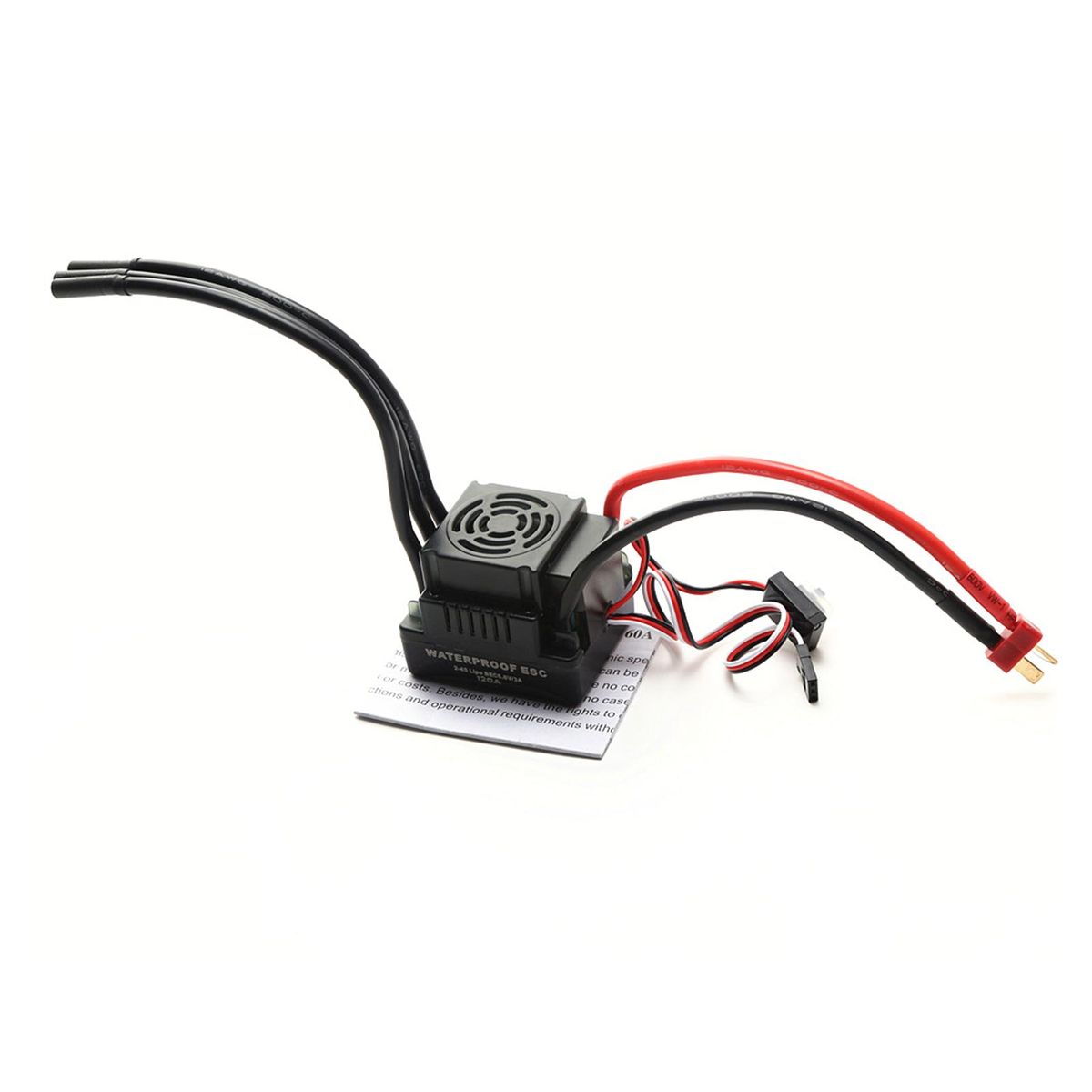 Waterproof 3670 2650KV Brushless Motor 120A Brushless ESC Programming Card Combo Set for 1/8 Remote Control Car Truck