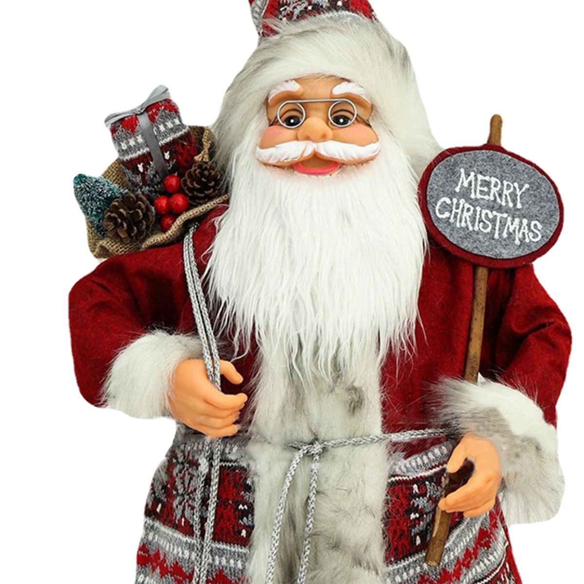Santa Claus Figures Xmas Ornament Collectible Figurines Table Style 1