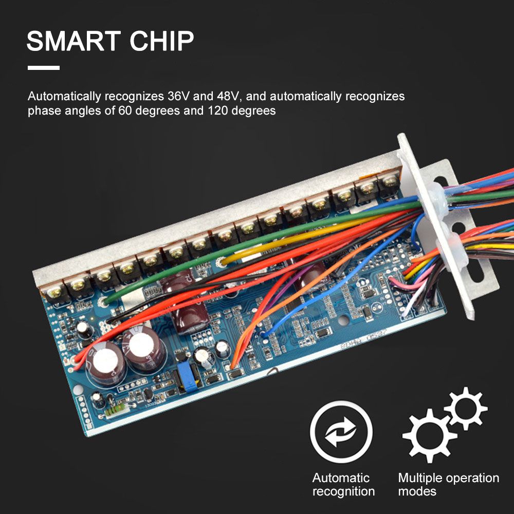 36V 48V 350W Brushless DC Motor Speed Controller For