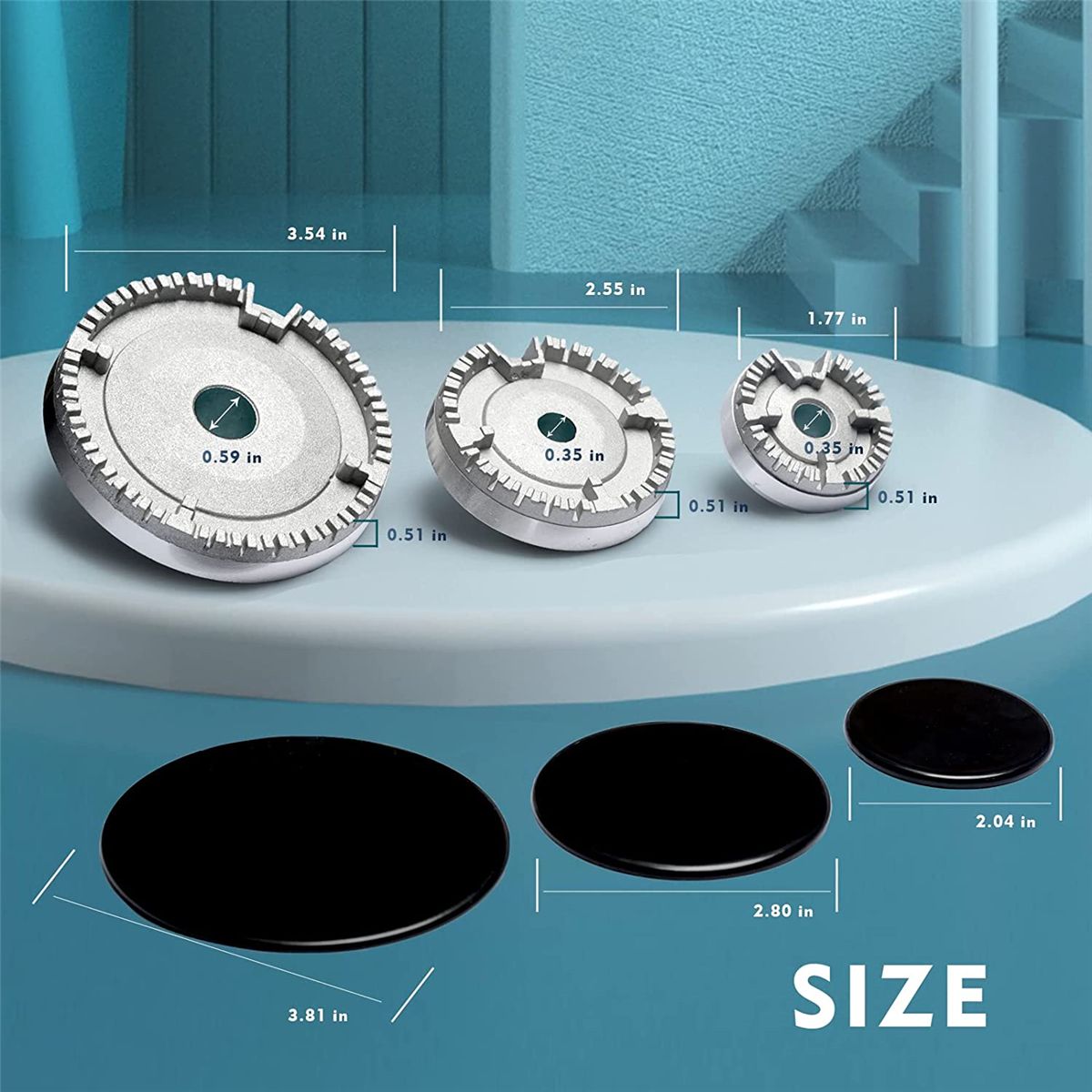 Cooker Hat Set Stove Lid Upgraded, Oven Gas Hob Burner