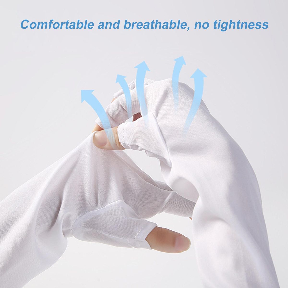 Nail gloves anti-ultraviolet anti-black sunscreen special disposable fingerless gloves nail phototherapy heat insulation gloves long