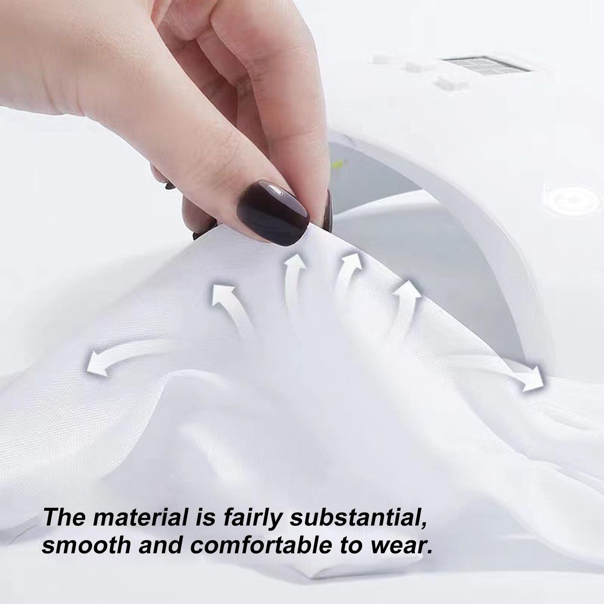 Nail gloves anti-ultraviolet anti-black sunscreen special disposable fingerless gloves nail phototherapy heat insulation gloves long