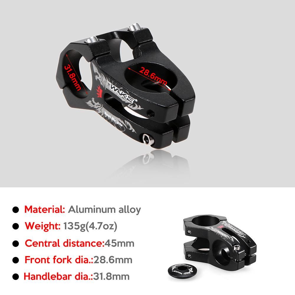 Aluminum Alloy Bike Stem Bicycle Cycling Clamp Stem 31.8MM MTB Road Bike Stem