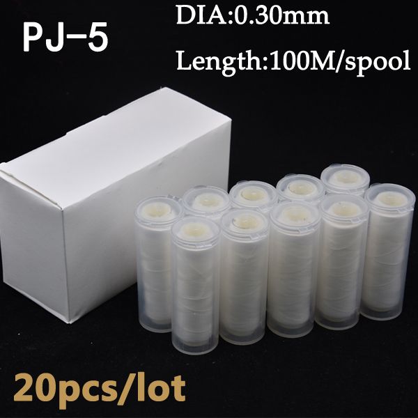 20pcs/lot PJ1/2/3/4/5 High Tensile Polyester Bait Elastic Thread Spool Sea Fishing Ba