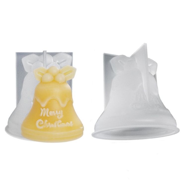Christmas Crystal Silicone Mold Christmas Bell 005