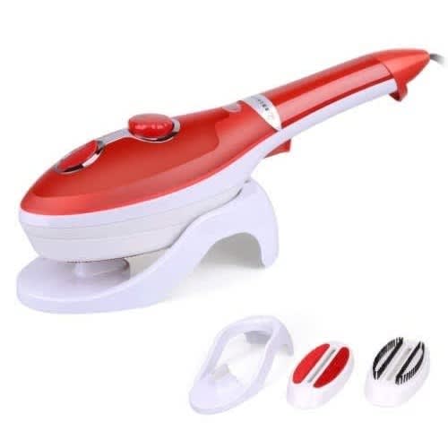 Steam Ironing Brush & Iron - Red