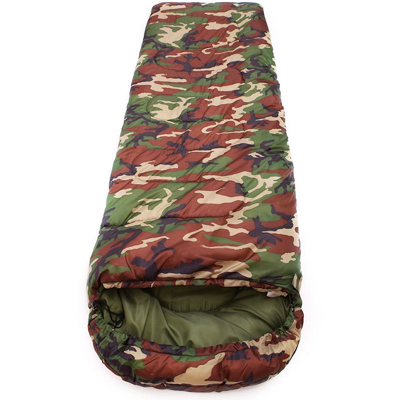 Cotton Camping Sleeping Bag 15~5degree Envelope Style Army