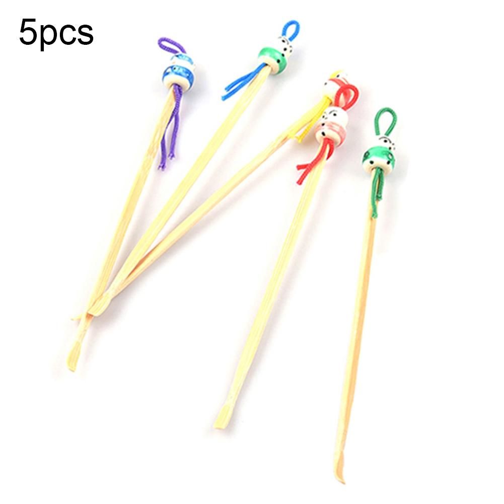 5/10Pcs Bamboo Cute Doll Earpicks Ear Wax Remover Cleaner