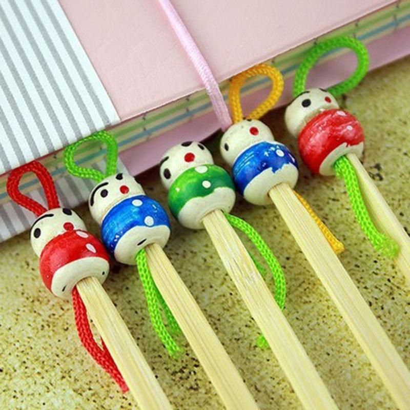 5/10Pcs Bamboo Cute Doll Earpicks Ear Wax Remover Cleaner