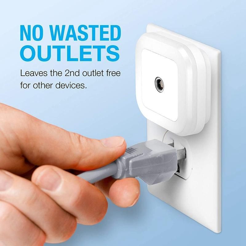 Mini LED Lights Smart Night Light Bedside Lamp Sensor for Children Kids Adult Living Room BedroomYellow US Plug