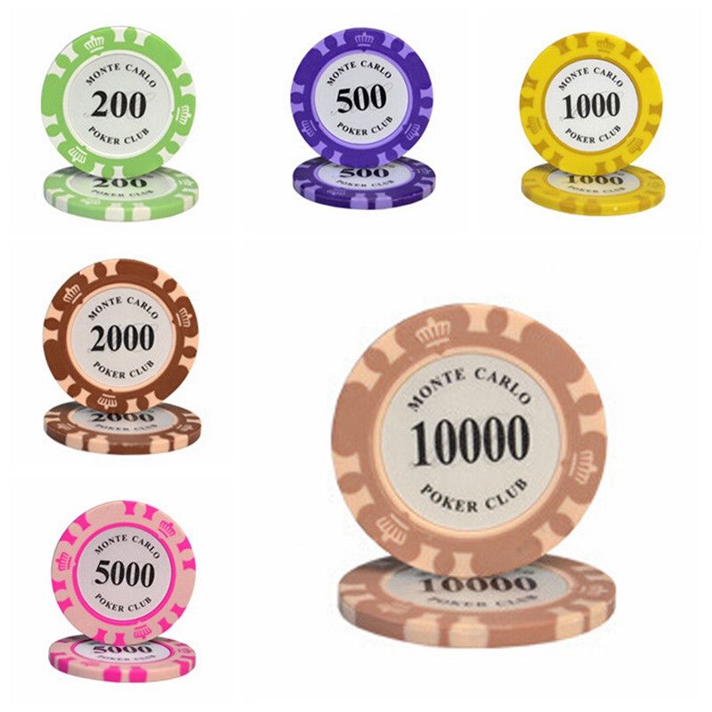 25pcs / Set Crown Texas Hold'em Clay Outer Layer B