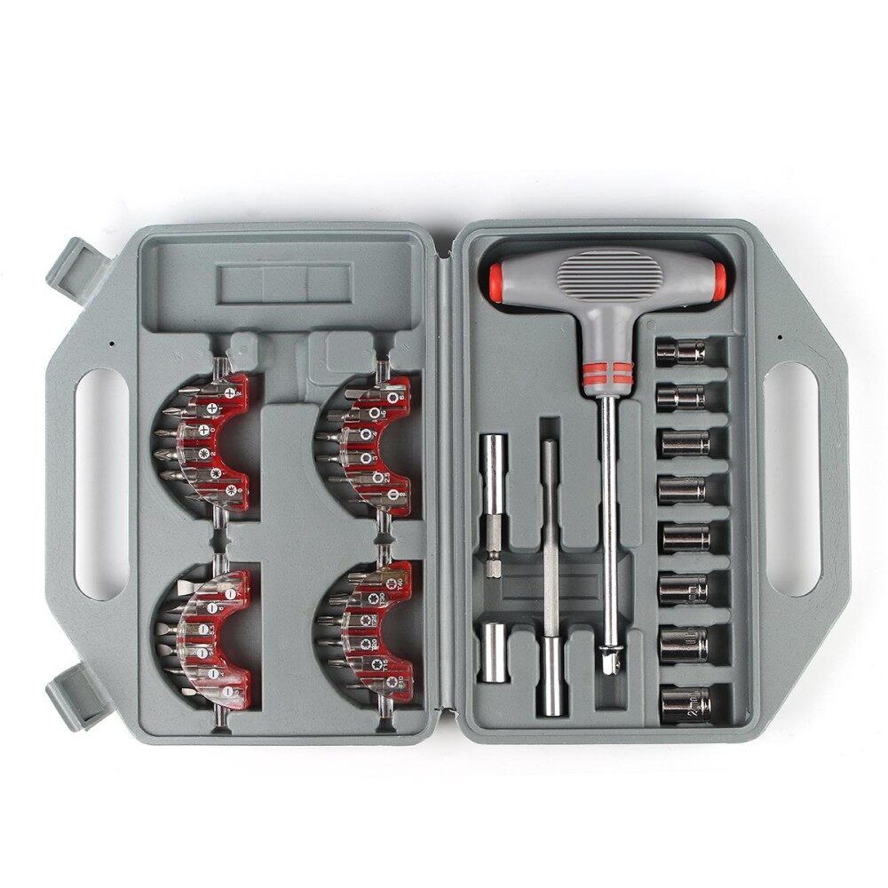 Professional 36 In 1 Handle Screwdriver Tool Set Repair Kit Socket Wrenches