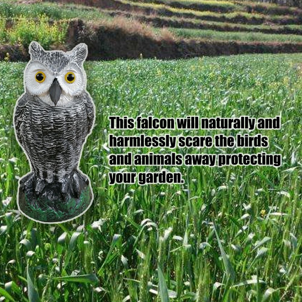 Fake Owl Ornamental Hunting Decoy Protector Garden Field