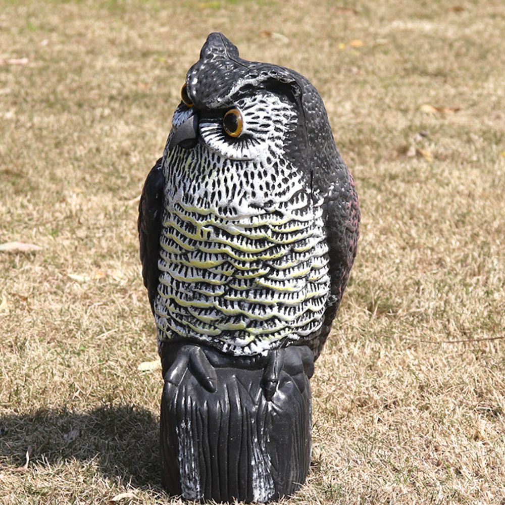 Fake Owl Ornamental Hunting Decoy Protector Garden Field