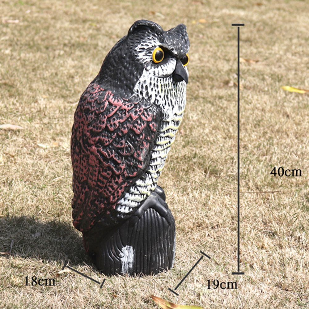 Fake Owl Ornamental Hunting Decoy Protector Garden Field
