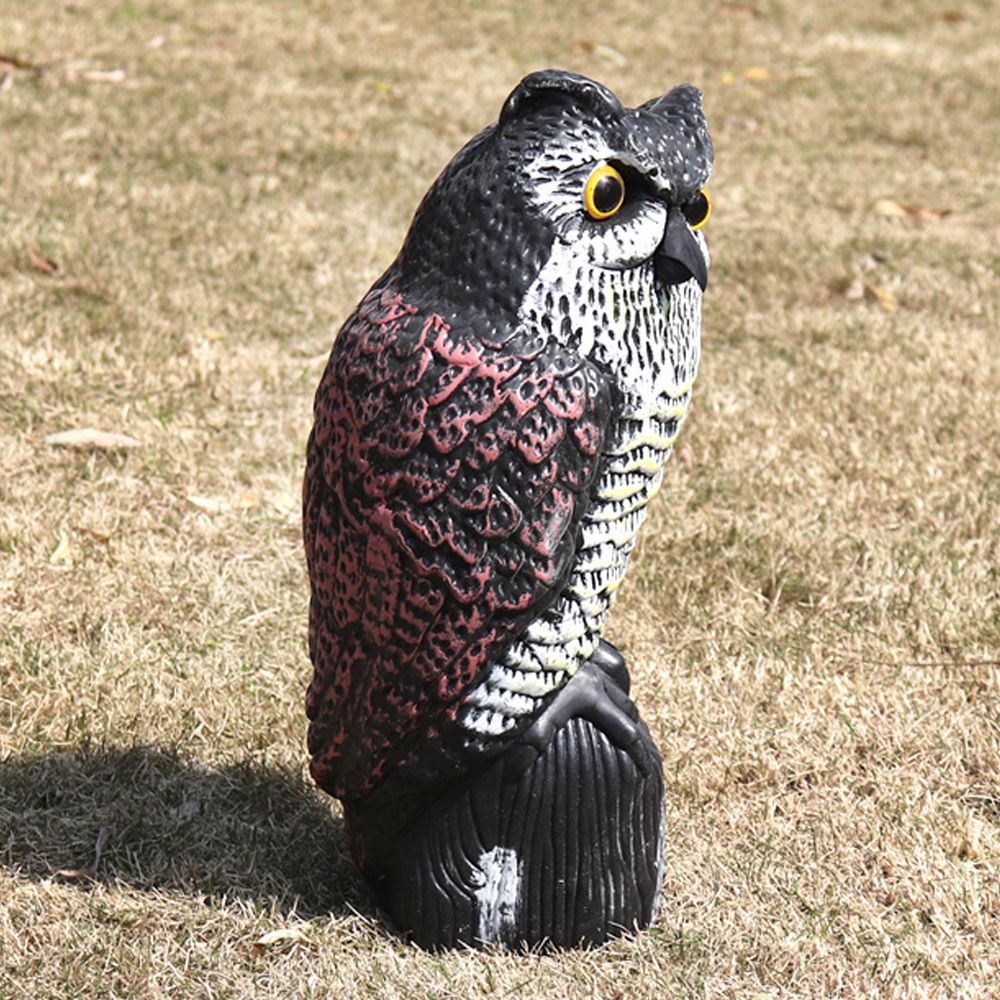Fake Owl Ornamental Hunting Decoy Protector Garden Field