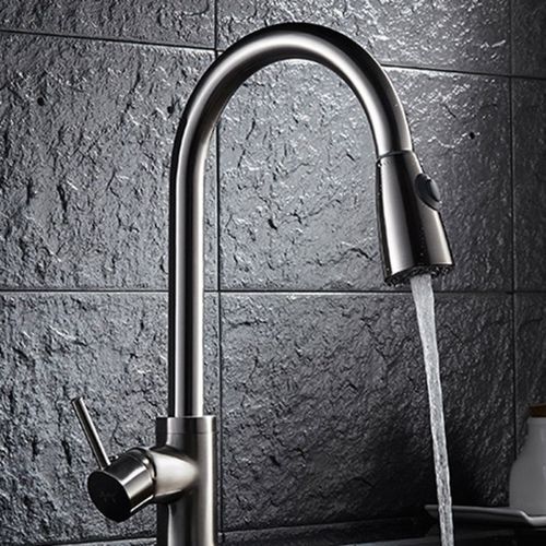 304 Stainless Steel Brushed Pull Out Mixer