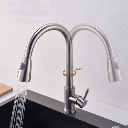 304 Stainless Steel Brushed Pull Out Mixer