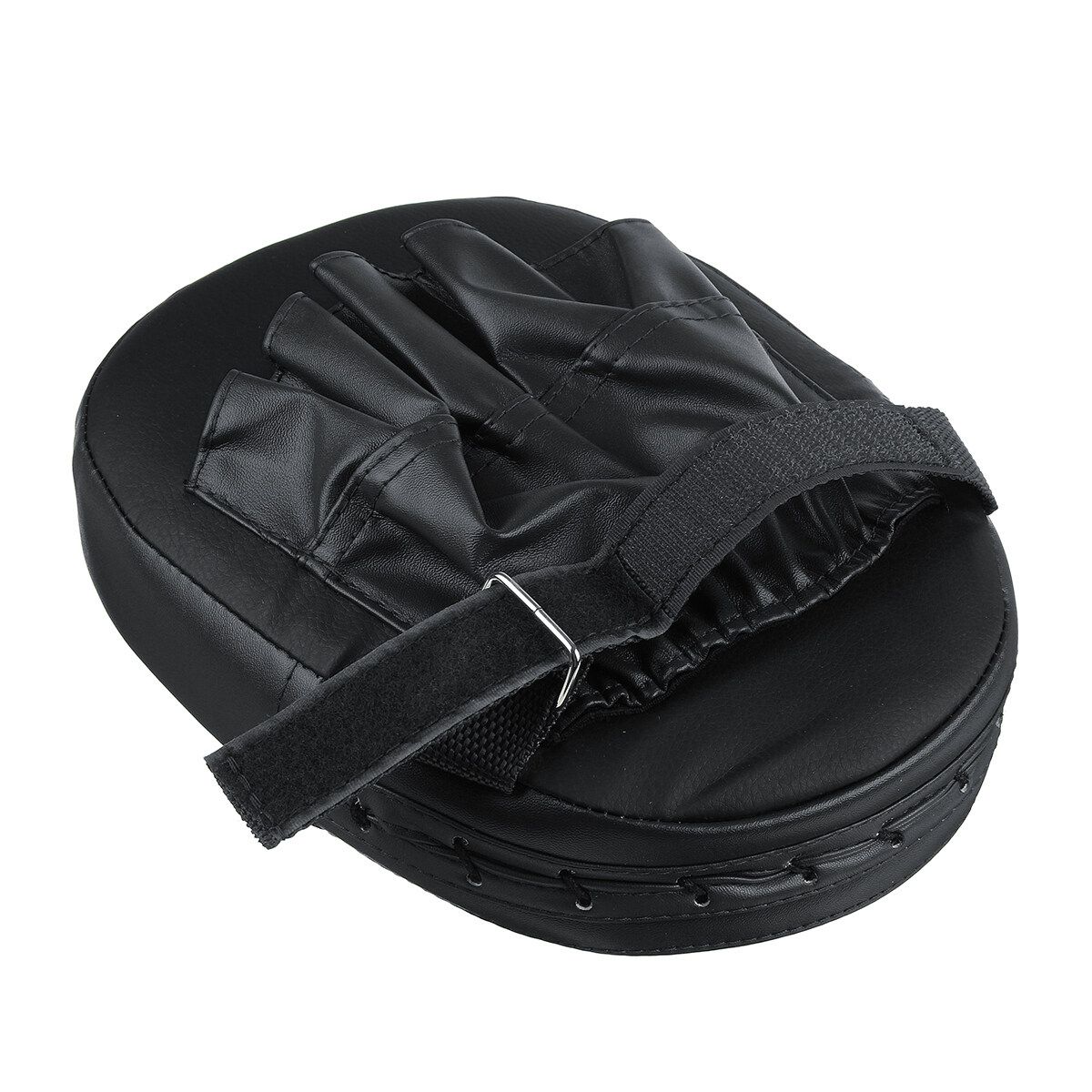 Comfortable Thai Kick Shield Boxing Mitt Focus Target Punch Pad Glove Punching Karate Training PU Foam Black