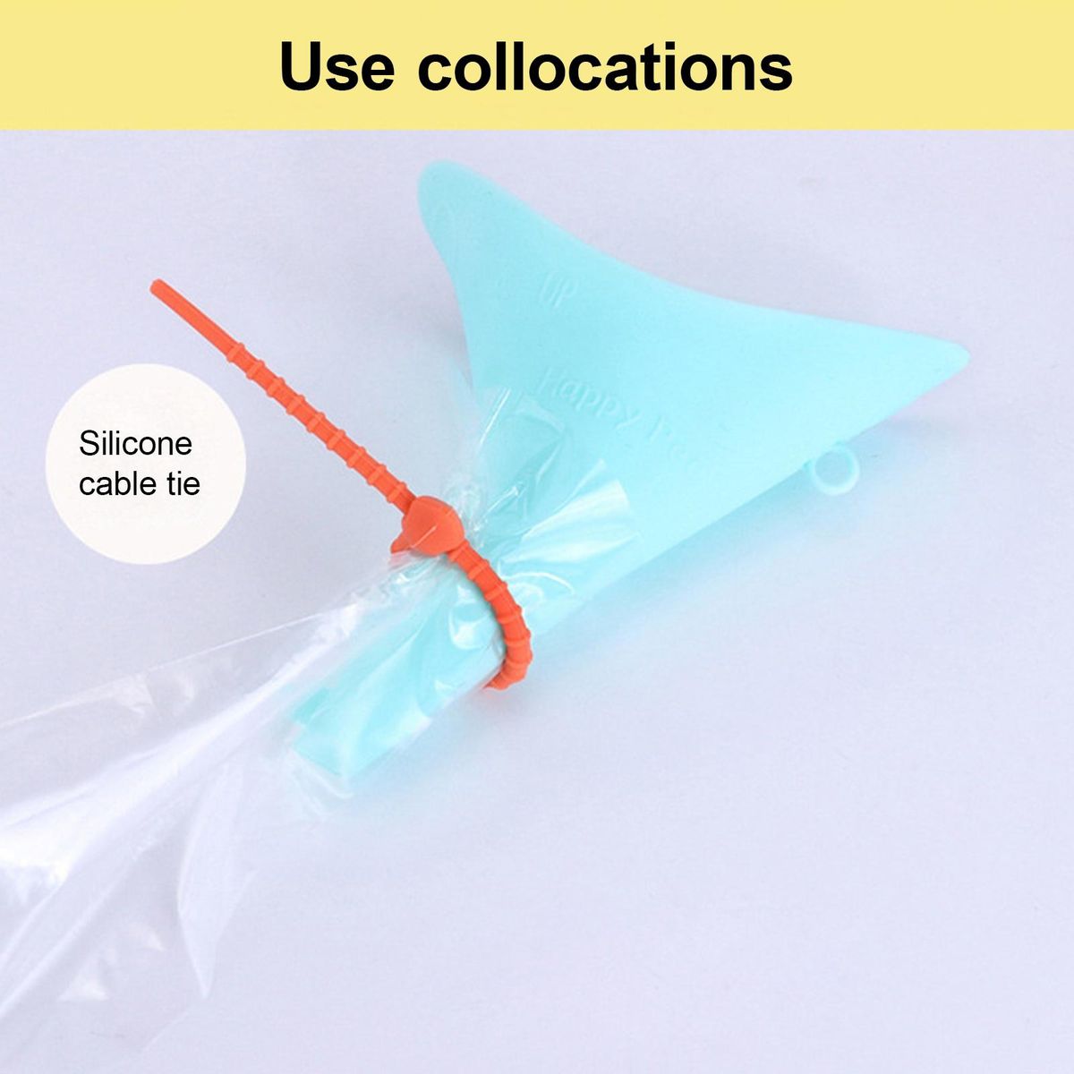 Silicone Female Urinal Portable Pee Funnel for Women Travel Outdoor White