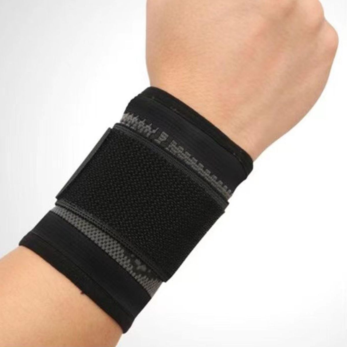 1 Pair Wrist Wrap Sports Running Wrist Protector Black