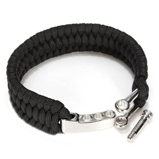 Adjustable Buckle Paracord Parachute Cord Bracelet Buckle Ne