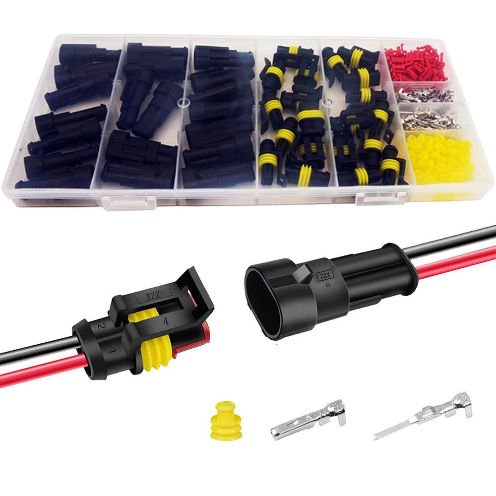240Pcs 20 Kits 2 Pin Connector Automotive Electrical