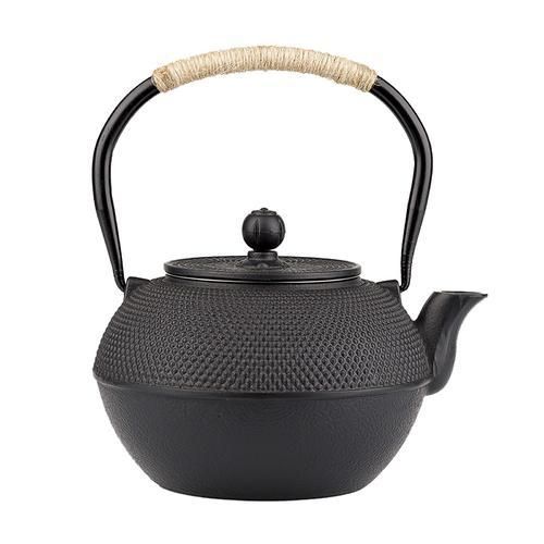 Cast Iron Tea Pot Set Japanese TeaPot Tetsubin Kettle With Metal Net Filter 600ml Peony Kung Fu Tea Infusers