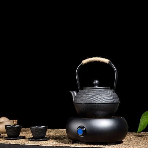 Cast Iron Tea Pot Set Japanese TeaPot Tetsubin Kettle With Metal Net Filter 600ml Peony Kung Fu Tea Infusers