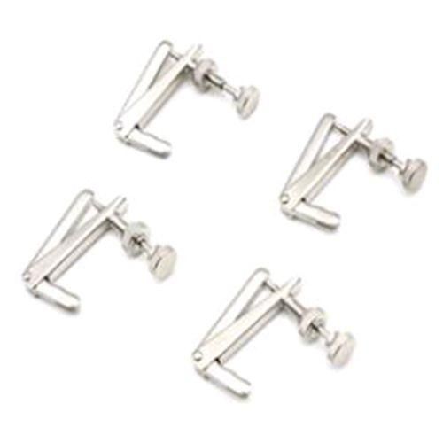 4Pcs/Set Cello String Adjusters Silver Metal
