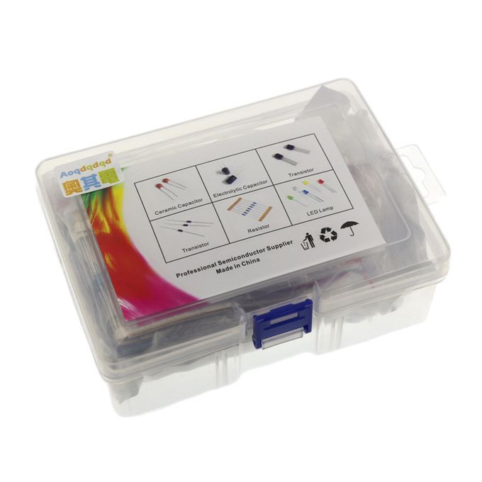Electronics Component Kit LED Diodes  Resistors Boxed